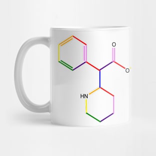 Ritalin Molecule Rainbow Chemistry Mug